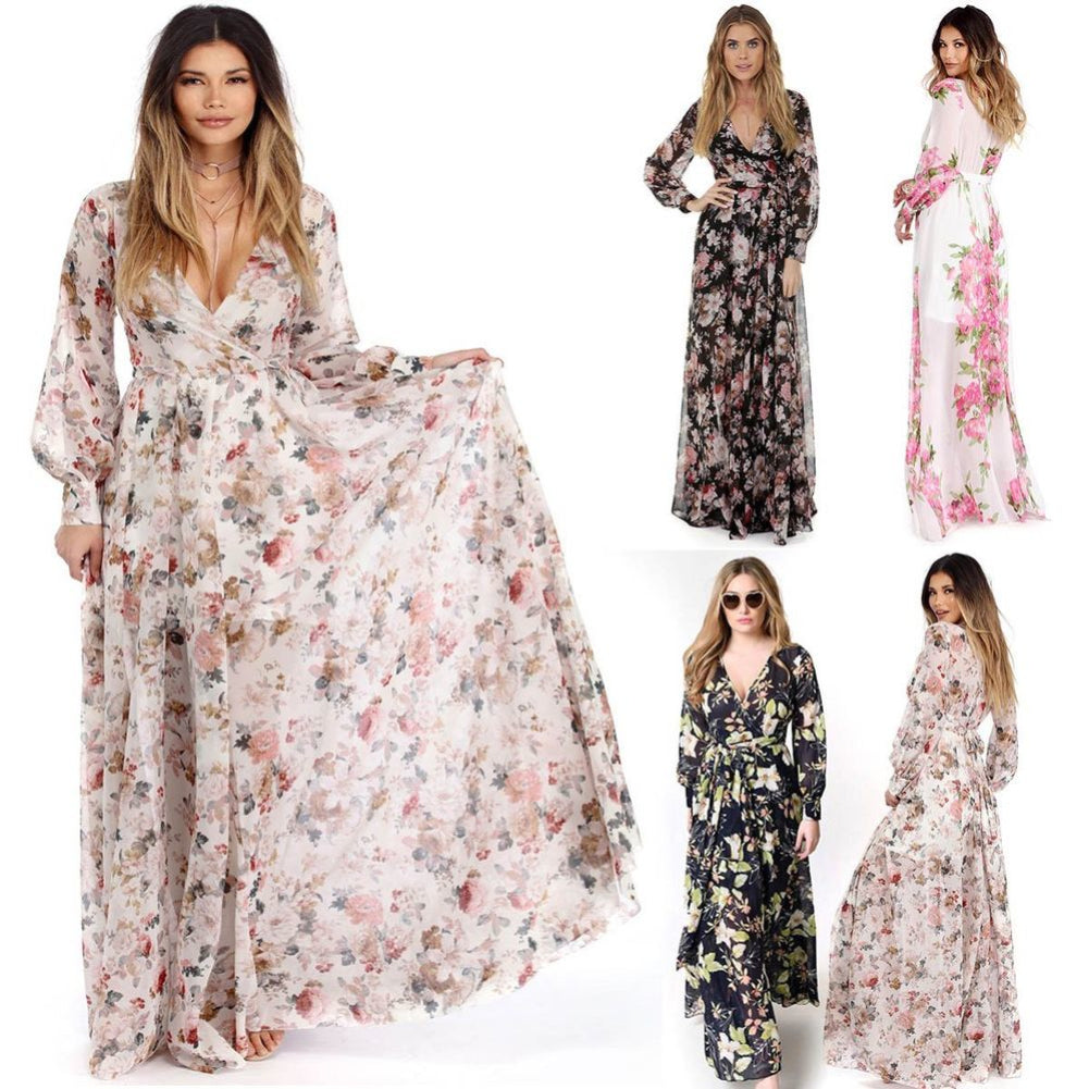 Floral Print Maxi Dress