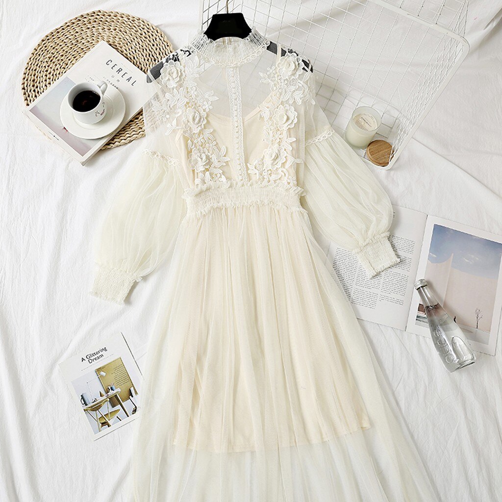 Flower Embroidered Dress