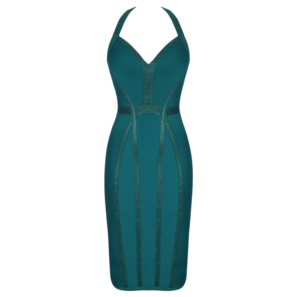 Halter Backless Bandage Dress