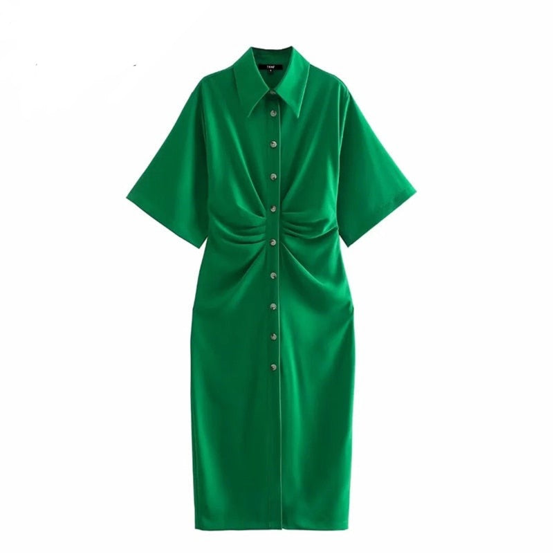 The Chic Button-up Dress