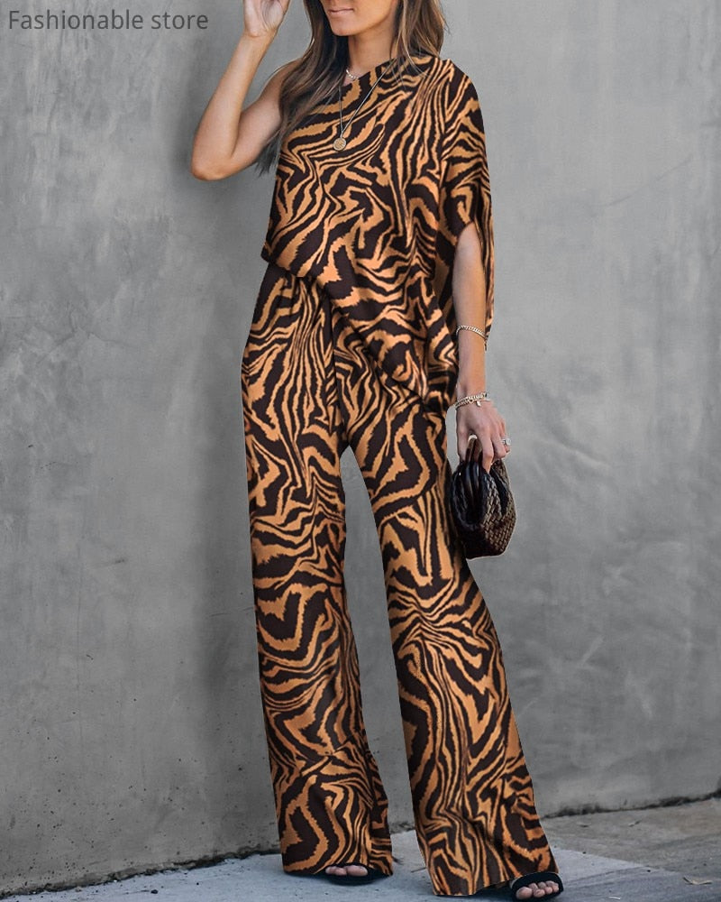 Classy Zebra Jumpsuit