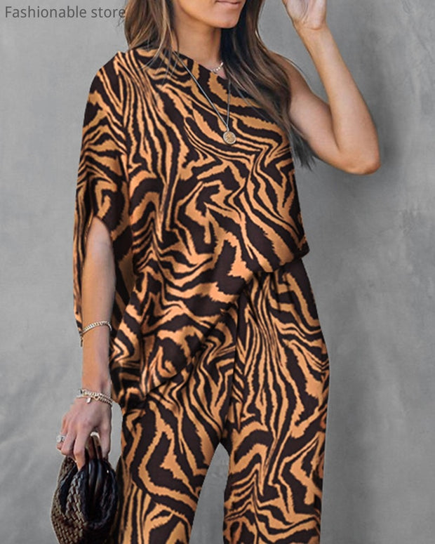 Classy Zebra Jumpsuit