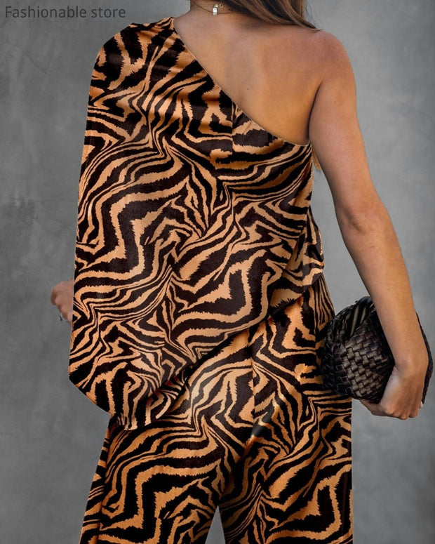 Classy Zebra Jumpsuit