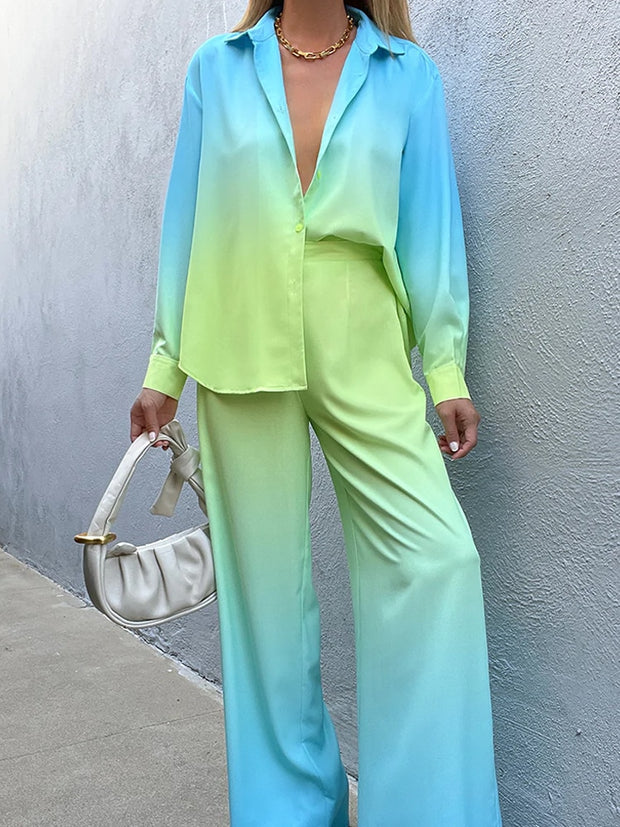 Classy Summer Gradient Suit