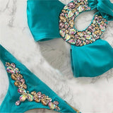 The classy  Rhinestone Crystal Bikini