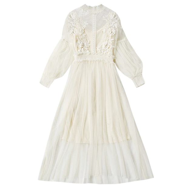 Flower Embroidered Dress