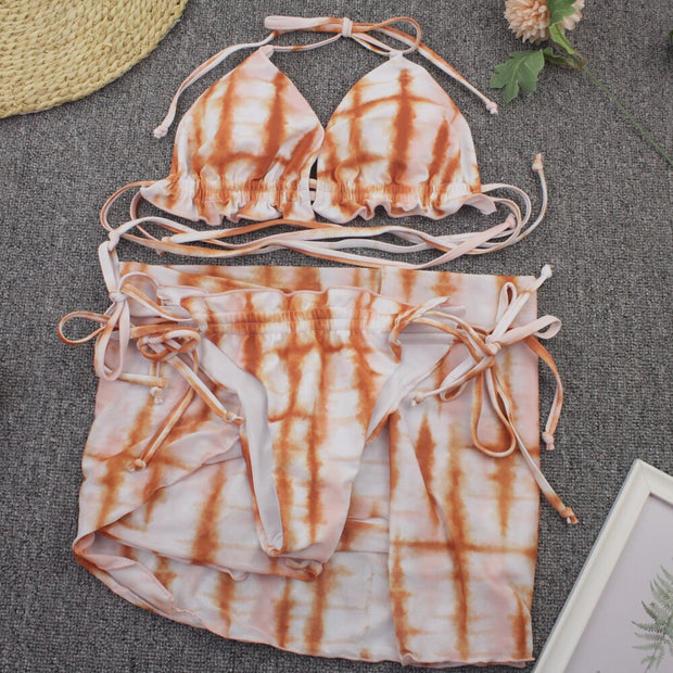 The Classy Tie Dye Bikini Set