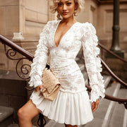 Ruffle Lace Dress