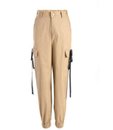 High Waist Cargo Trousers