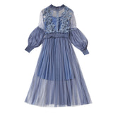 Flower Embroidered Dress
