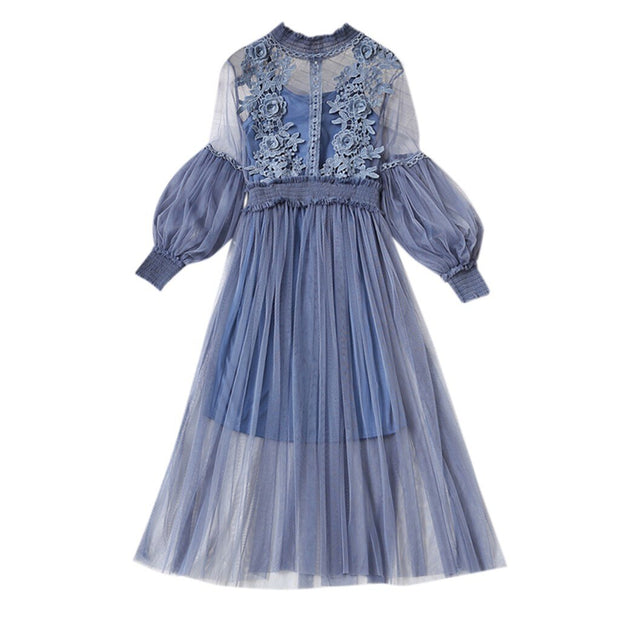 Flower Embroidered Dress