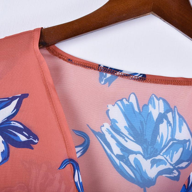 Chiffon Flower Kimono