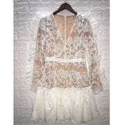 Ruffle Lace Dress