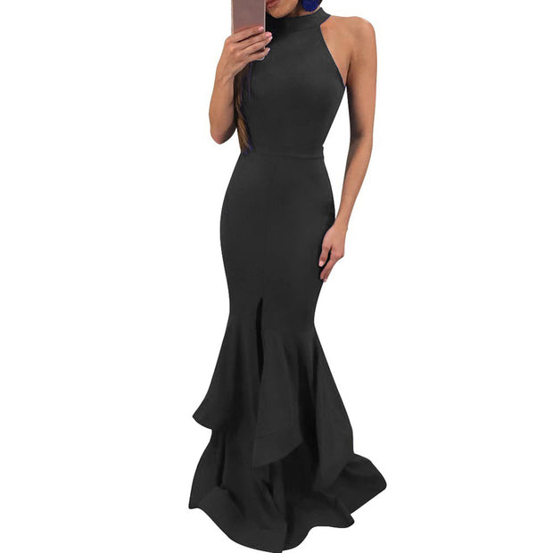 Cocktail Party Halter Dress