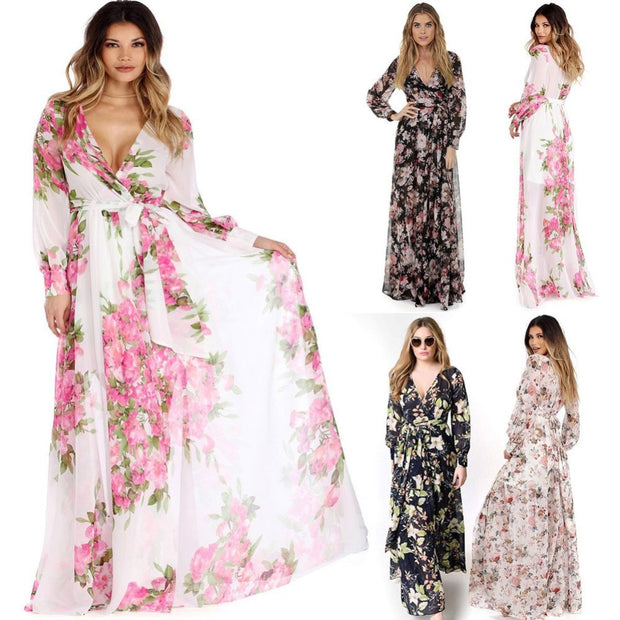 Floral Print Maxi Dress