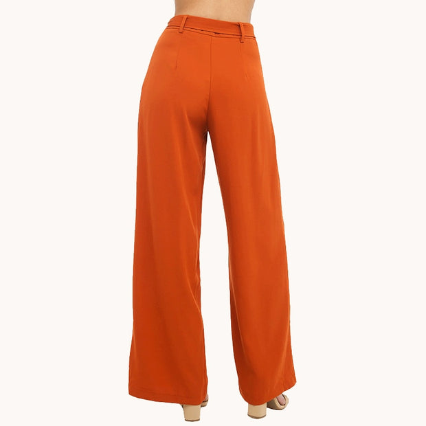 Orange High Waist Palazzo