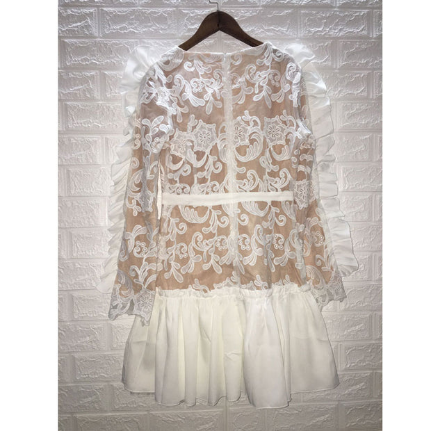 Ruffle Lace Dress