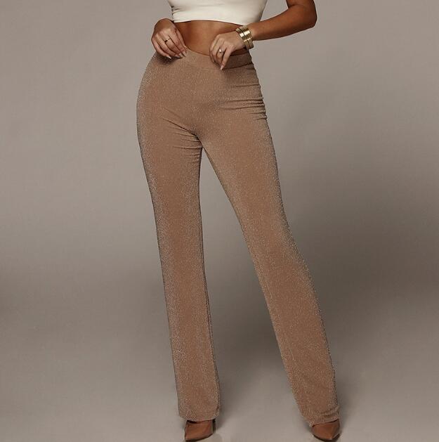 High Waist Flare Trousers