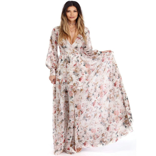 Floral Print Maxi Dress