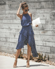 Summer High Waist Casual Ruffles Dress
