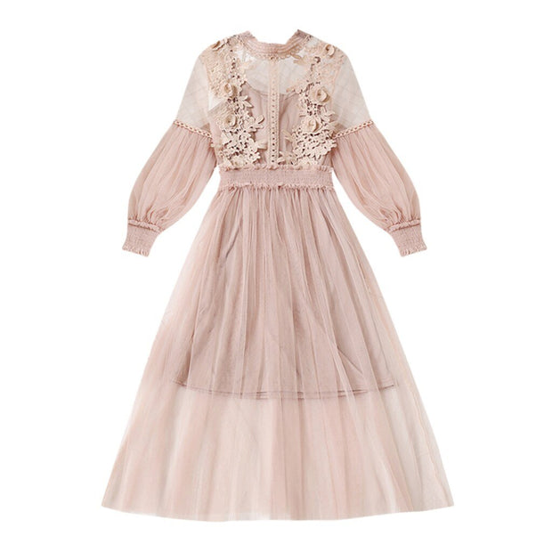 Flower Embroidered Dress