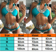 The classy  Rhinestone Crystal Bikini