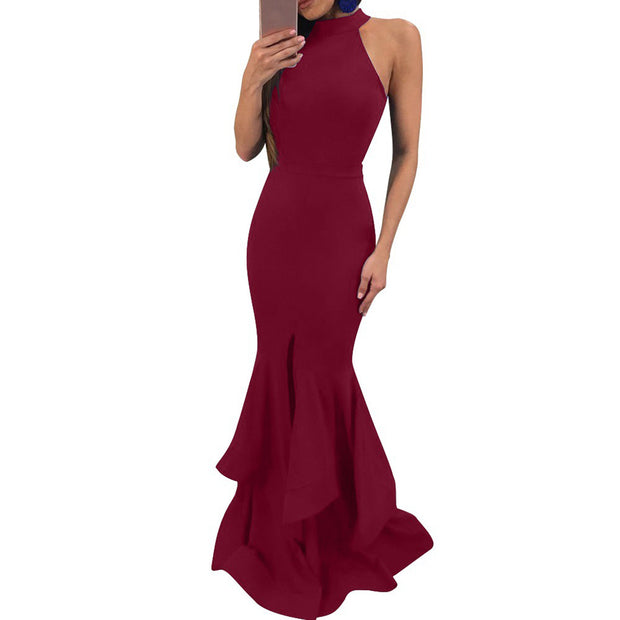 Cocktail Party Halter Dress