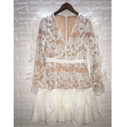 Ruffle Lace Dress