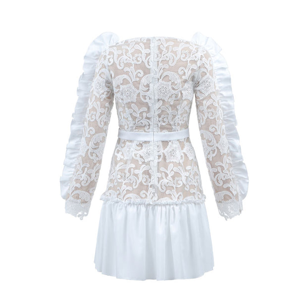 Ruffle Lace Dress