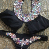 The classy  Rhinestone Crystal Bikini