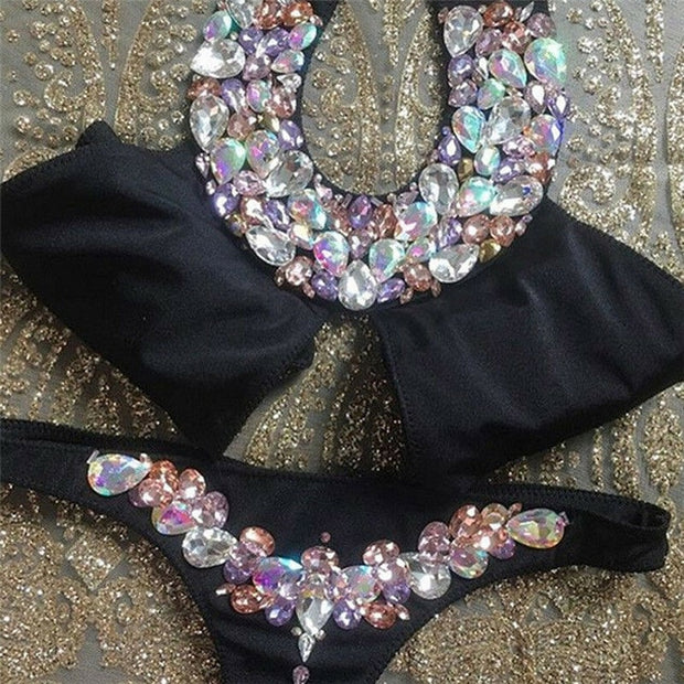 The classy  Rhinestone Crystal Bikini