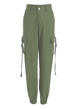High Waist Cargo Trousers