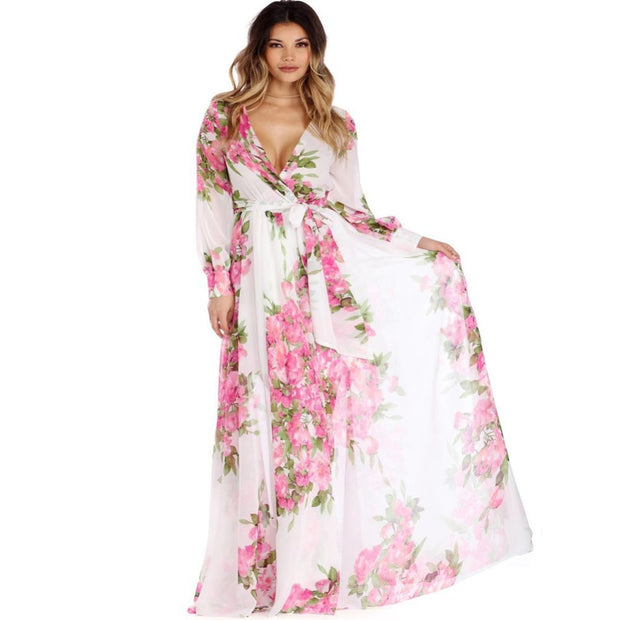 Floral Print Maxi Dress