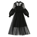 Flower Embroidered Dress
