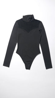 Classy Mesh Splice Body