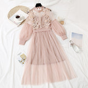 Flower Embroidered Dress