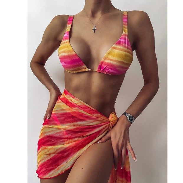 The Classy Tie Dye Bikini Set