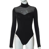 Classy Mesh Splice Body