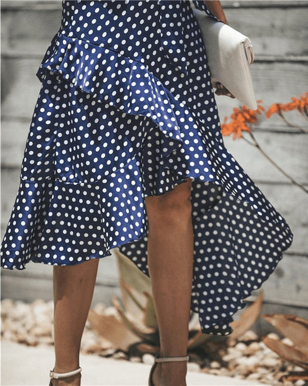 Summer High Waist Casual Ruffles Dress