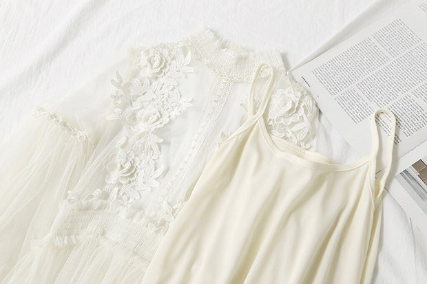 Flower Embroidered Dress