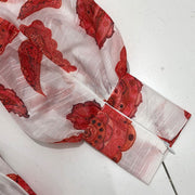Summer Lantern Sleeve Shirt  Shorts Two Piece Set