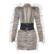 High Collar Dress