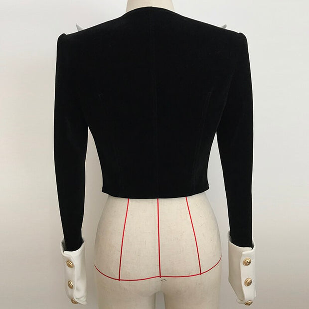 Lion Velvet Short Blazer