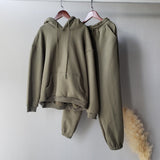 Winter Fleece Hoodies Tracksuits