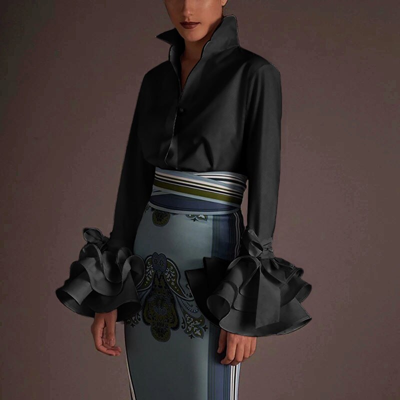 Flare Sleeve Shirt