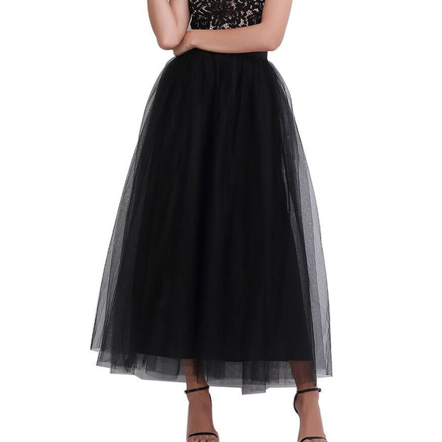 Voile Tulle Skirt Bouffant Puffy