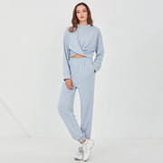 Casual Two Piece Set Cross Ruched