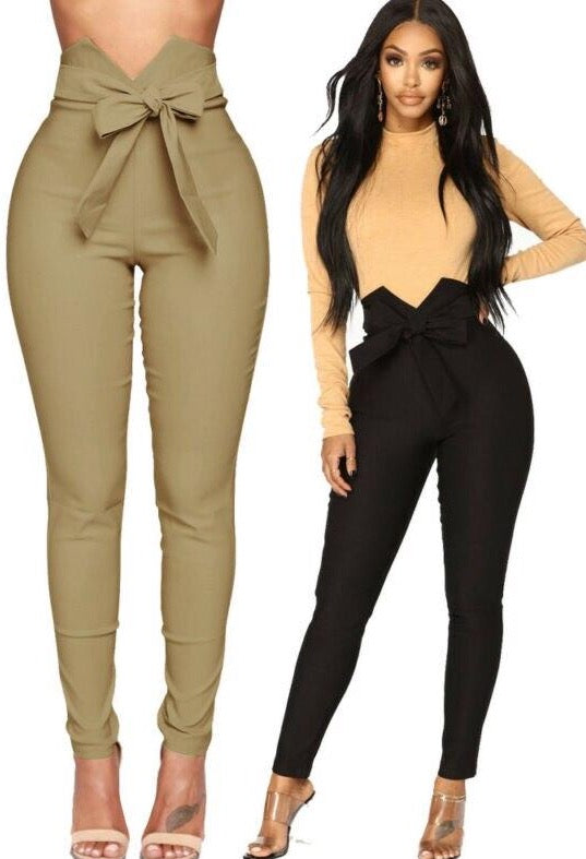 High Waist Casual Pants