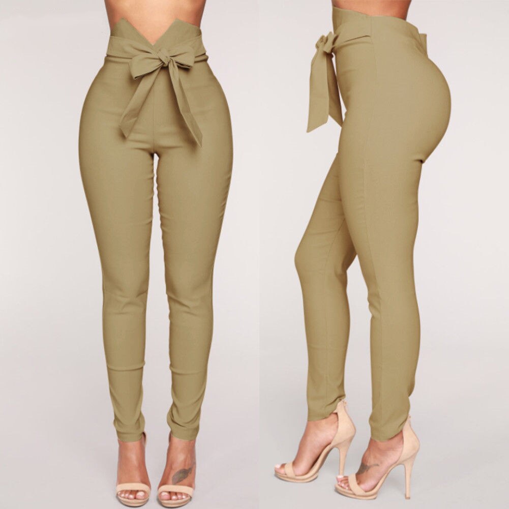 High Waist Casual Pants