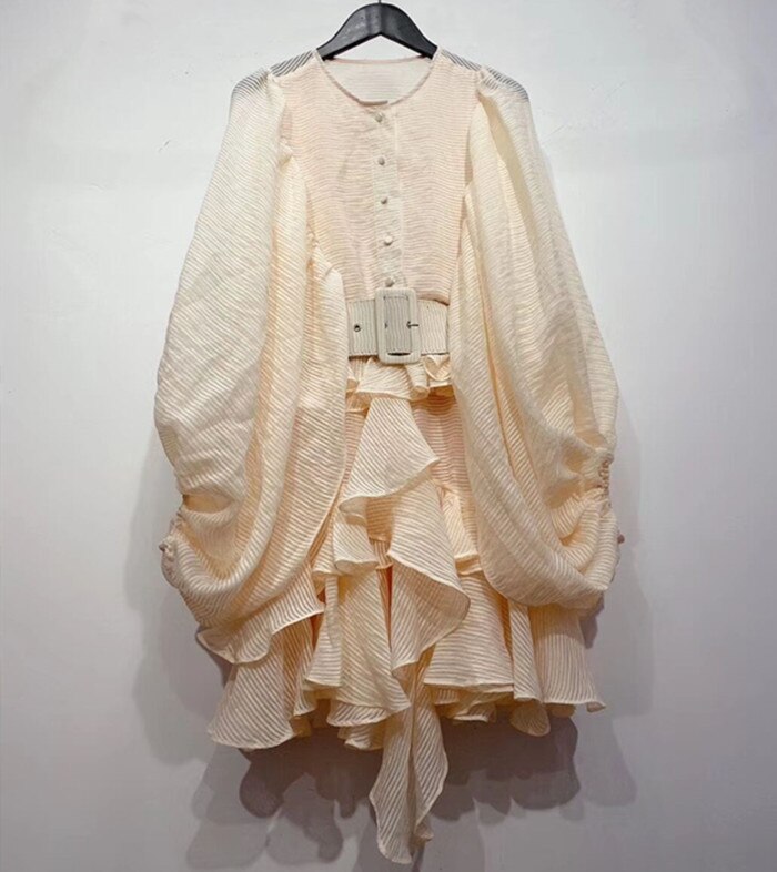 Ruffles Vintage Dress and belt